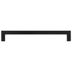 vidaXL Mânere de dulap, 5 buc., negru, 224 mm, oțel inoxidabil