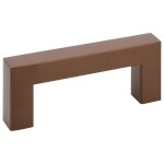vidaXL Mânere de dulap, 10 buc., bronz, 96 mm, oțel inoxidabil