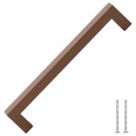 vidaXL Mânere de dulap, 5 buc., bronz, 192 mm, oțel inoxidabil