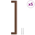 vidaXL Mânere de dulap, 5 buc., bronz, 224 mm, oțel inoxidabil vidaXL Mânere de dulap, 5 buc., bronz, 224 mm, oțel inoxidabil