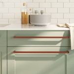 vidaXL Mânere de dulap, 5 buc., bronz, 480 mm, oțel inoxidabil
