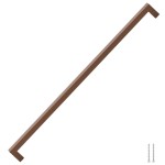 vidaXL Mânere de dulap, 5 buc., bronz, 480 mm, oțel inoxidabil