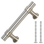 vidaXL Mânere de dulap, 10 buc., argintiu, 64 mm, oțel inoxidabil vidaXL Mânere de dulap, 10 buc., argintiu, 64 mm, oțel inoxidabil