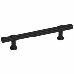 vidaXL Mânere de dulap, 10 buc., negru, 96 mm, oțel inoxidabil vidaXL Mânere de dulap, 10 buc., negru, 96 mm, oțel inoxidabil