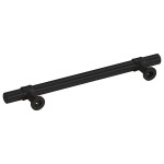 vidaXL Mânere de dulap, 10 buc., negru, 128 mm, oțel inoxidabil vidaXL Mânere de dulap, 10 buc., negru, 128 mm, oțel inoxidabil