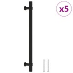 vidaXL Mânere de dulap, 5 buc., negru, 192 mm, oțel inoxidabil vidaXL Mânere de dulap, 5 buc., negru, 192 mm, oțel inoxidabil