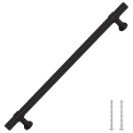 vidaXL Mânere de dulap, 5 buc., negru, 192 mm, oțel inoxidabil vidaXL Mânere de dulap, 5 buc., negru, 192 mm, oțel inoxidabil