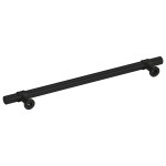 vidaXL Mânere de dulap, 5 buc., negru, 192 mm, oțel inoxidabil vidaXL Mânere de dulap, 5 buc., negru, 192 mm, oțel inoxidabil