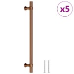 vidaXL Mânere de dulap, 5 buc., bronz, 192 mm, oțel inoxidabil