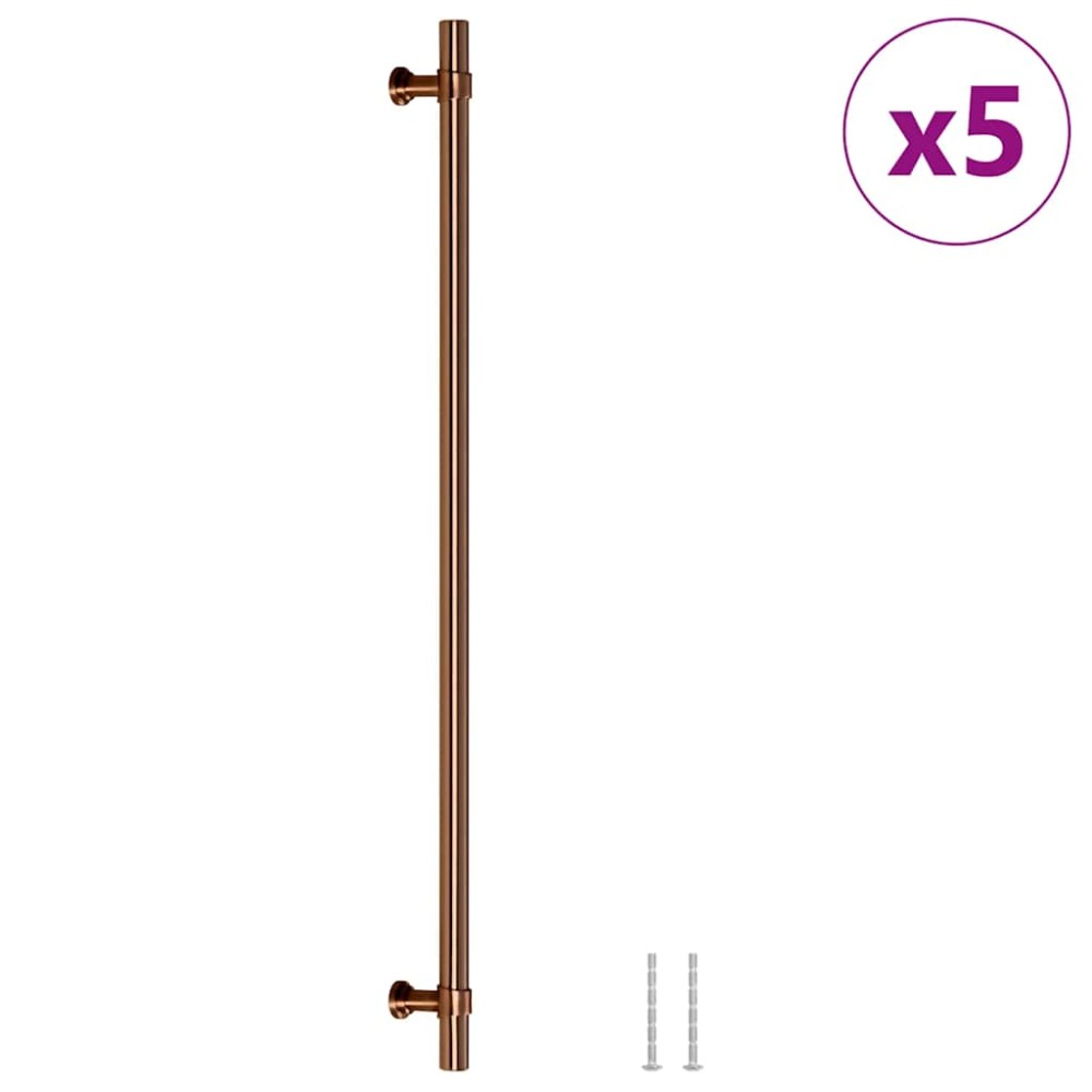 vidaXL Mânere de dulap, 5 buc., bronz, 320 mm, oțel inoxidabil