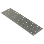 vidaXL Plăci perforate, 20 buc., 2 mm, 300x80 mm, oțel galvanizat vidaXL Plăci perforate, 20 buc., 2 mm, 300x80 mm, oțel galvanizat