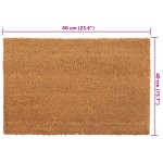 vidaXL Covoraș de ușă, 5 buc., natural, 40x60 cm, fibre de cocos vidaXL Covoraș de ușă, 5 buc., natural, 40x60 cm, fibre de cocos