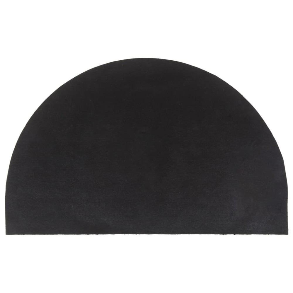 vidaXL Covoraș de ușă natural semirotund, 50x80 cm, fibre de cocos