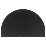 vidaXL Covoraș de ușă natural semirotund, 50x80 cm, fibre de cocos