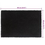 vidaXL Covoraș de ușă, 5 buc., negru, 40x60 cm, fibre de cocos vidaXL Covoraș de ușă, 5 buc., negru, 40x60 cm, fibre de cocos