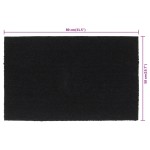 vidaXL Covoraș de ușă, negru, 50x80 cm, fibre de cocos vidaXL Covoraș de ușă, negru, 50x80 cm, fibre de cocos