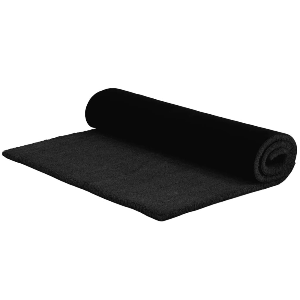 vidaXL Covoraș de ușă, negru, 100x300 cm, fibre de cocos