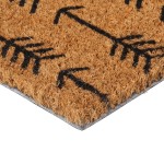 vidaXL Covoraș de ușă, natural, 45x75 cm, fibre de cocos vidaXL Covoraș de ușă, natural, 45x75 cm, fibre de cocos