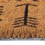 vidaXL Covoraș de ușă, natural, 45x75 cm, fibre de cocos vidaXL Covoraș de ușă, natural, 45x75 cm, fibre de cocos