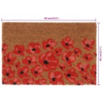 vidaXL Covoraș de ușă, natural, 40x60 cm, fibre de cocos