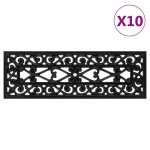 vidaXL Trepte de scară, 10 buc., 25x75 cm, cauciuc vidaXL Trepte de scară, 10 buc., 25x75 cm, cauciuc