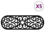 vidaXL Trepte de scară, 5 buc., 25x75 cm, cauciuc vidaXL Trepte de scară, 5 buc., 25x75 cm, cauciuc