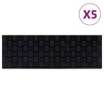 vidaXL Trepte de scară, 5 buc., 25x75 cm, cauciuc vidaXL Trepte de scară, 5 buc., 25x75 cm, cauciuc