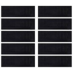 vidaXL Trepte de scară, 10 buc., 25x75 cm, cauciuc vidaXL Trepte de scară, 10 buc., 25x75 cm, cauciuc
