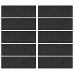 vidaXL Trepte de scară, 10 buc., 25x75 cm, cauciuc vidaXL Trepte de scară, 10 buc., 25x75 cm, cauciuc
