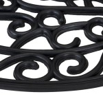 vidaXL Covoraș de ușă semirotund, 45x75 cm, cauciuc