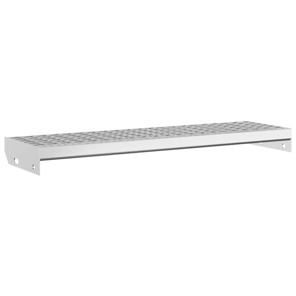vidaXL Treaptă tip grătar, 80x24x7 cm, oțel galvanizat