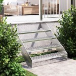 vidaXL Treaptă tip grătar, 90x24x7 cm, oțel galvanizat vidaXL Treaptă tip grătar, 90x24x7 cm, oțel galvanizat