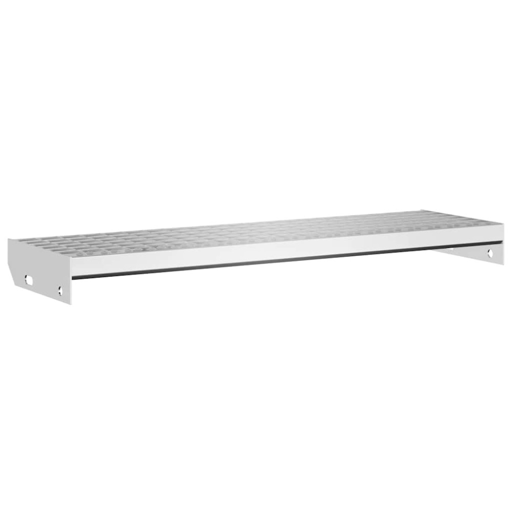 vidaXL Treaptă tip grătar, 80x24x7 cm, oțel galvanizat