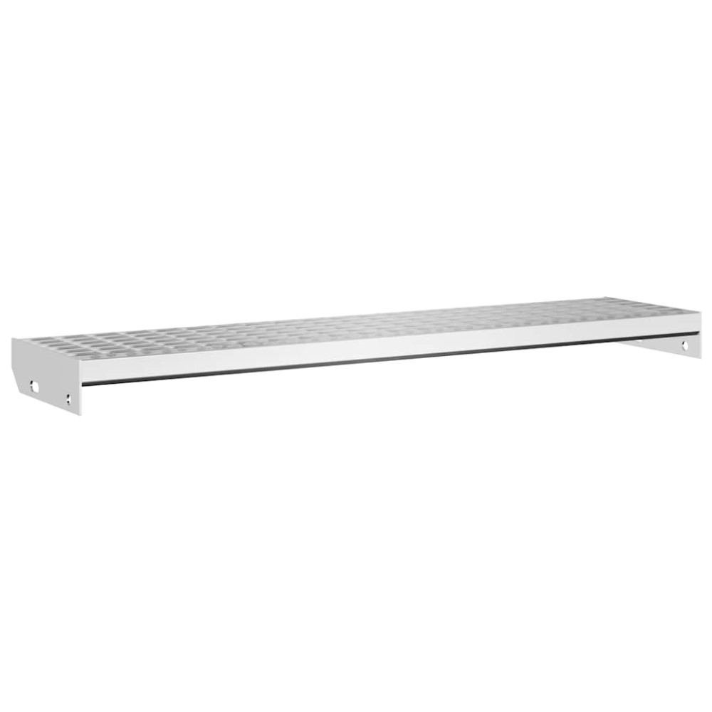 vidaXL Treaptă tip grătar, 100x24x7 cm, oțel galvanizat
