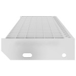 vidaXL Treaptă tip grătar, 100x24x7 cm, oțel galvanizat