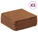 vidaXL Blocuri fibră de nucă cocos, 5 buc., 5 kg/buc., 25 kg total vidaXL Blocuri fibră de nucă cocos, 5 buc., 5 kg/buc., 25 kg total