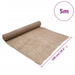 vidaXL Rulou de iută, 1x5 m, iută 100%, 200 g/m²