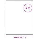 vidaXL Folie pentru fereastră statică, negru mat, 45x500 cm, PVC