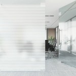 vidaXL Folie fereastră mată, model dungi, 45x500 cm, PVC vidaXL Folie fereastră mată, model dungi, 45x500 cm, PVC