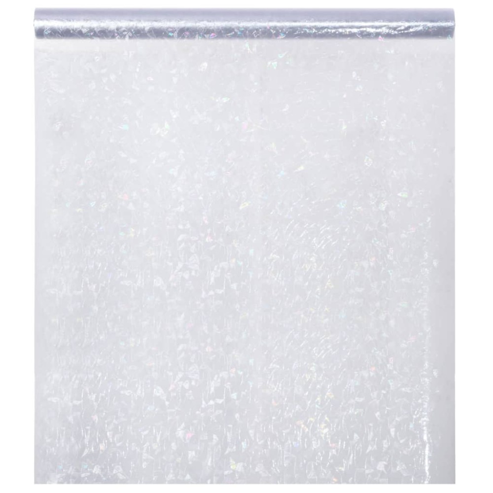 vidaXL Folie fereastră mată, model curcubeu 3D, 45x2000 cm, PVC