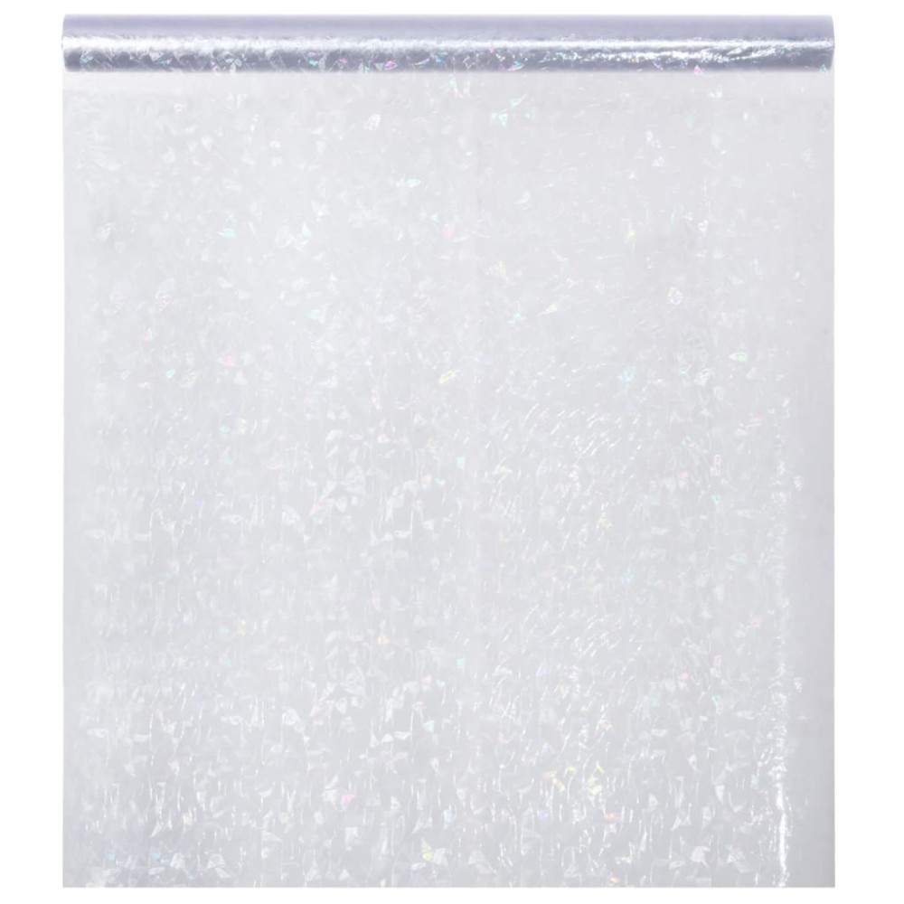 vidaXL Folie fereastră mată, model curcubeu 3D, 60x1000 cm, PVC