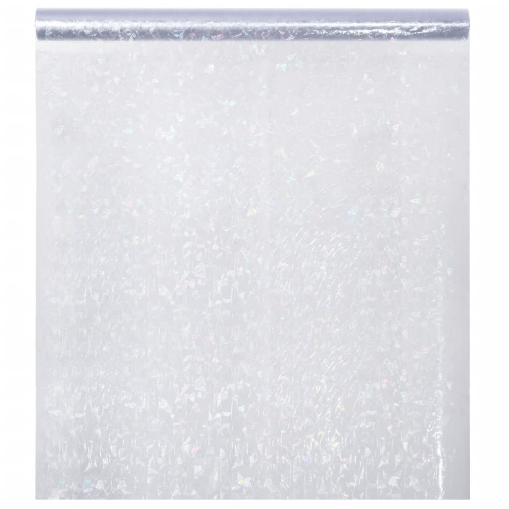 vidaXL Folie fereastră mată, model curcubeu 3D, 60x2000 cm, PVC