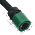 vidaXL Furtun poros de grădină, negru, 0,6", 10 m, cauciuc vidaXL Furtun poros de grădină, negru, 0,6", 10 m, cauciuc