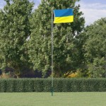 vidaXL Steagul Ucrainei cu ocheți din alamă, 90x150 cm vidaXL Steagul Ucrainei cu ocheți din alamă, 90x150 cm