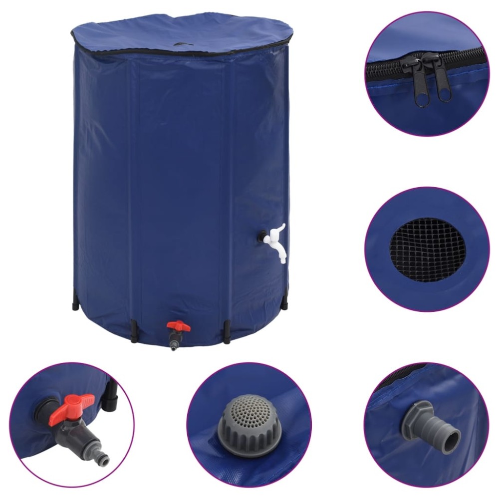 vidaXL Rezervor de apă cu robinet, pliabil, 750 L, PVC
