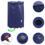 vidaXL Rezervor de apă cu robinet, pliabil, 1000 L, PVC vidaXL Rezervor de apă cu robinet, pliabil, 1000 L, PVC