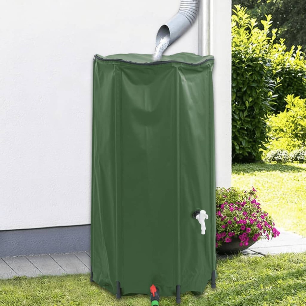 vidaXL Rezervor de apă cu robinet, pliabil, 100 L, PVC