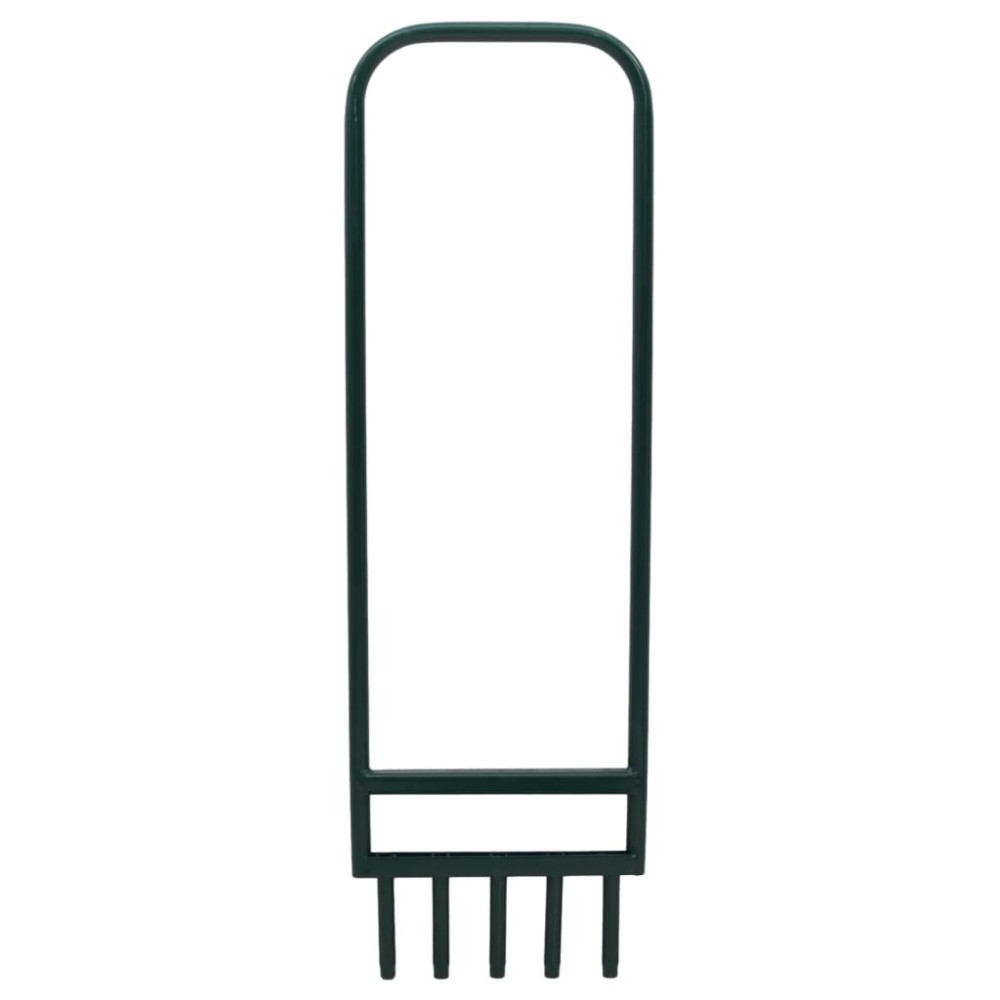 vidaXL Aerator gazon 5 tije tubulare, verde oțel vopsit electrostatic