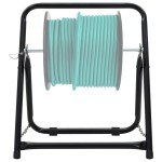 vidaXL Căruț tambur furtun 48 cm 45 kg negru oțel vopsit electrostatic vidaXL Căruț tambur furtun 48 cm 45 kg negru oțel vopsit electrostatic