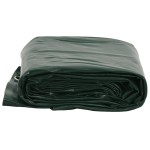 vidaXL Prelată, verde, 5x6 m, 650 g/m²